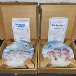 Pair Of Hamilton Dreamsicle Collectible Porcelain Plates By: Kristin Haynes