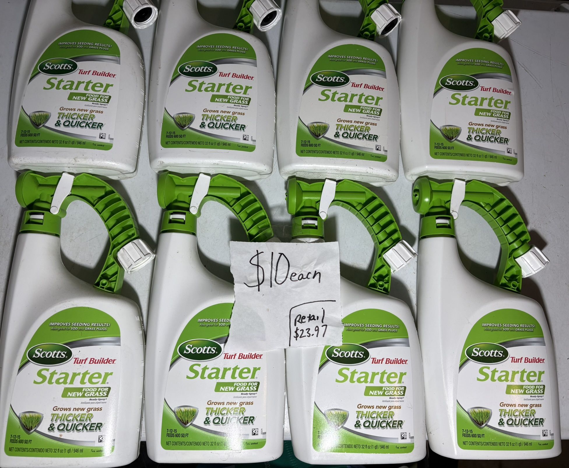 Scotts Turf Builder Starter Food for New Grass Ready-Spray 32 oz. 600 sq. ft. Use on Newly Seeded Lawns