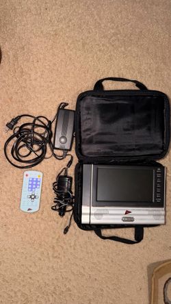 Portable DVD Player with Case and Accessories