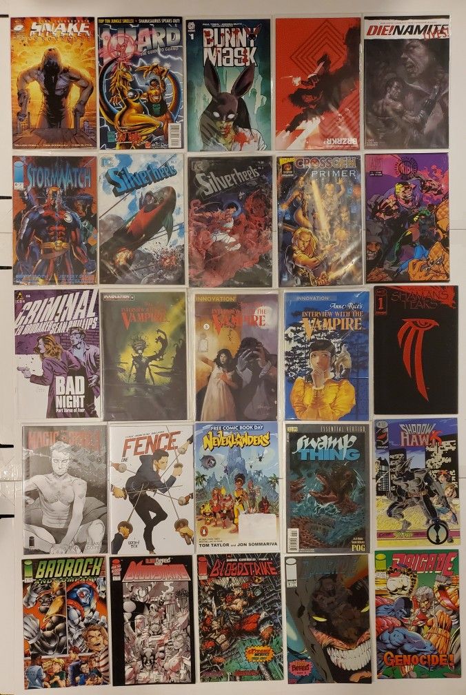 Huge 50 Comic Book Lot Of Mixed Independent Comic Books Various Publishers