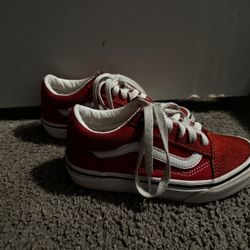 Red Vans Size 13 C