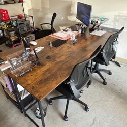 Desk Or Conference Table With Chairs 