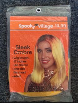 Women’s / Girls Wig Ombré Yellow, Orange, Gold Halloween