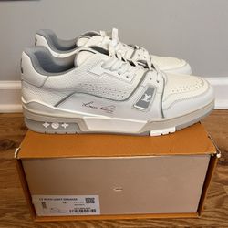 LV Trainers White Grey Men’s Size 10 Brand New Jordan