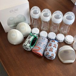 Elvie Pump And Bundle Glass Baby Bottles 