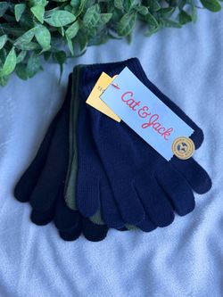 Kids Cat & Jack 3-Pair Knit Gloves Pack