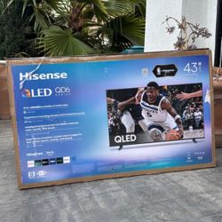 43QD6 43” Hisense smart 4k Qled tv 