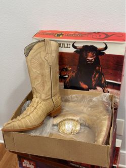 Black Bull Western Cowboy Boots