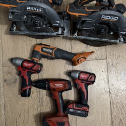 Milwaukee, Hilti And Ridgid Tools