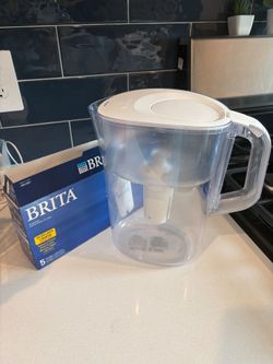 Brita Champlain Water Filter Pitcher, 10 cup with 5 filters