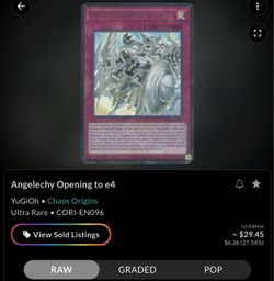 Angelechy Opening to e4 YuGiOh Ultra Rare