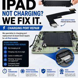 Charging port for iPad
