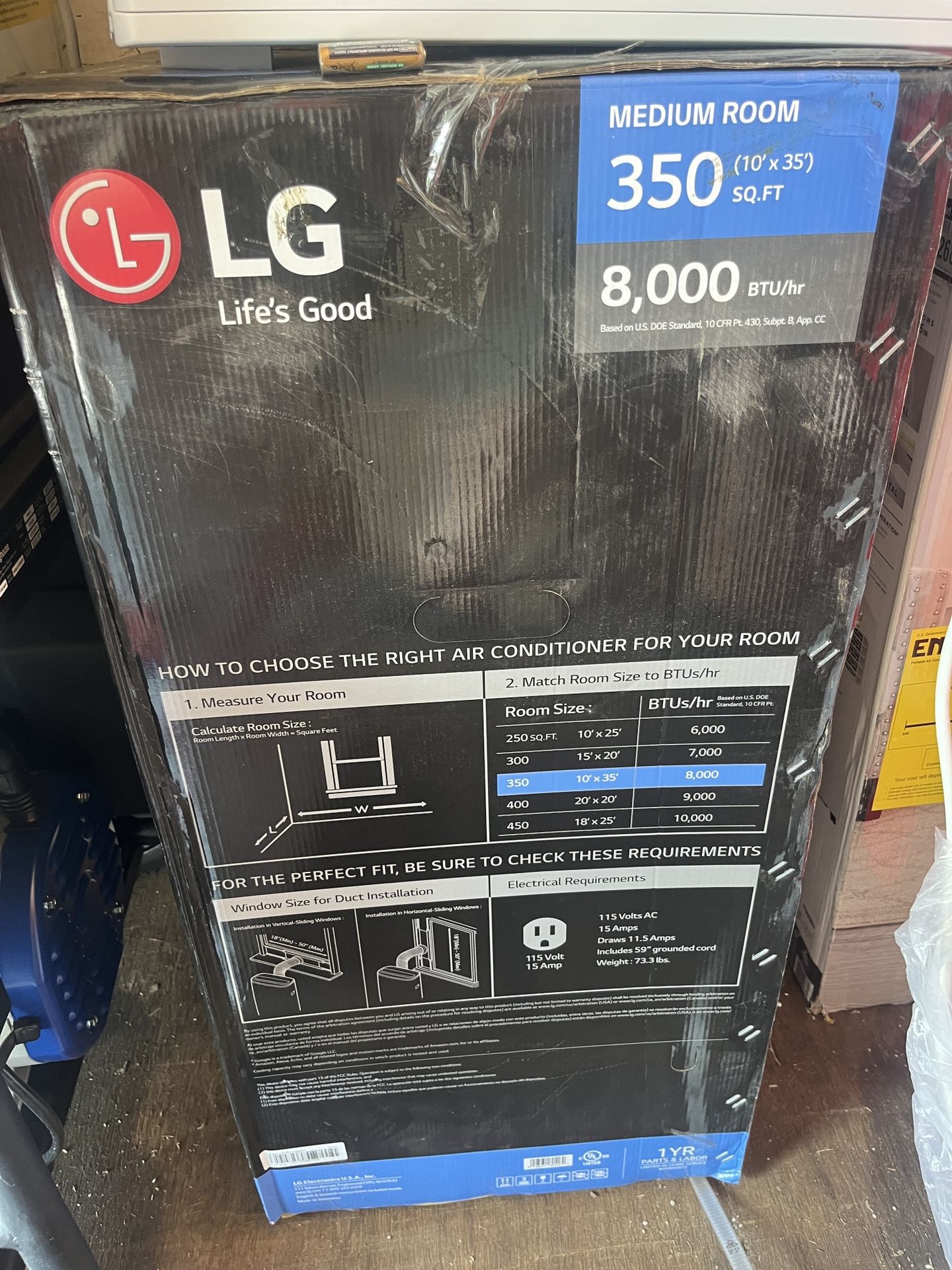 LG 8000btu Portable Air Conditioner