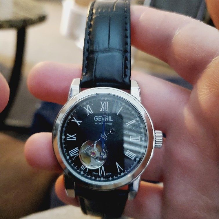 Gevril Madison (Open Heart) Swiss Automatic Watch