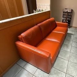 Scandinavian Designs - Jonas Leather Queen Sleeper Convertible Sofá