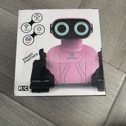 GILOBABY PINK Robot Toy Remote Control RC Robots for Kids LED Eyes