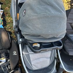 Dual Baby Carriage And car Seat