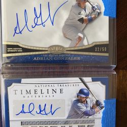 Dodgers Adrian Gonzalez Autos $20 Each 