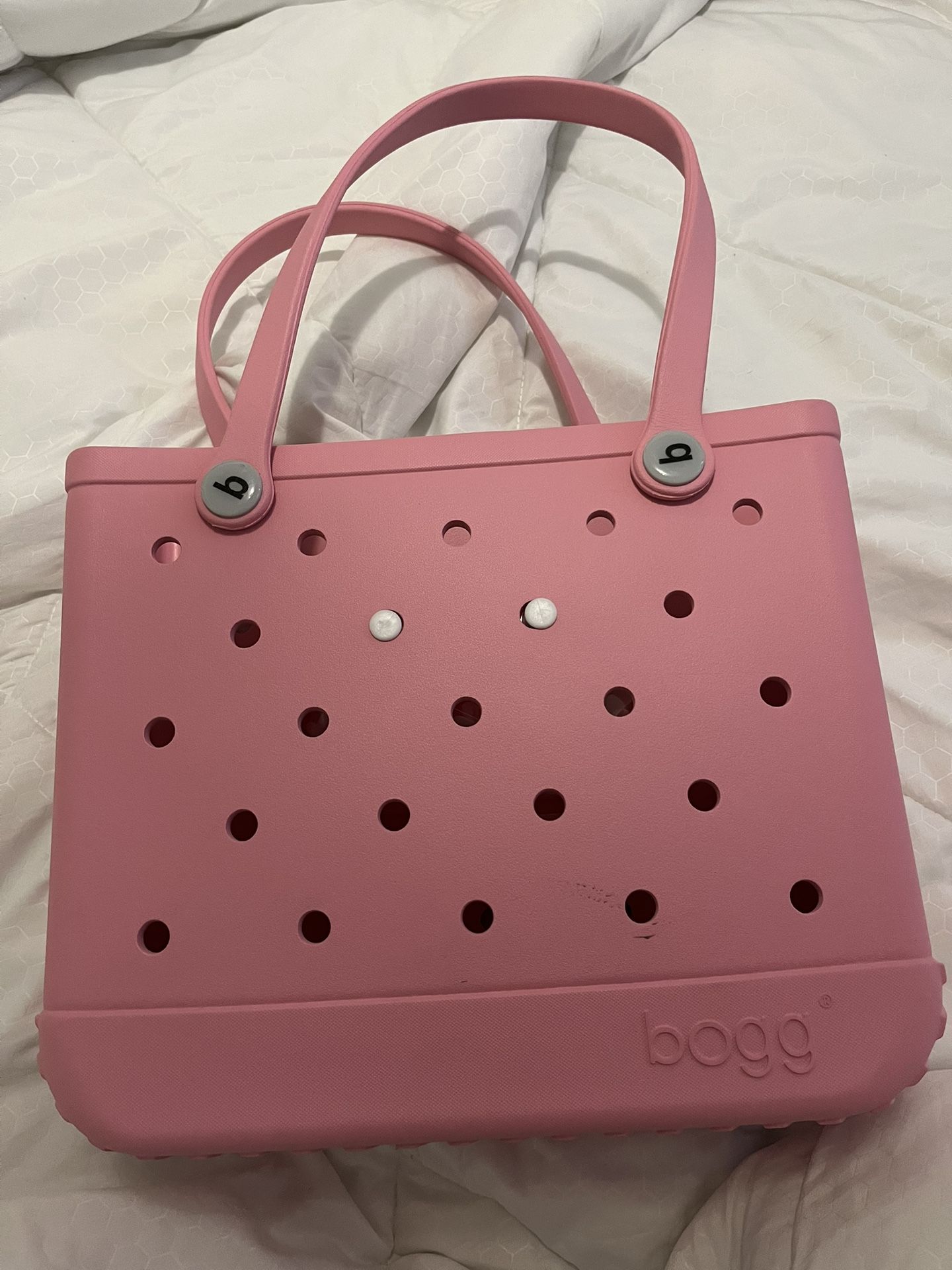 Pink bogg croc bag medium