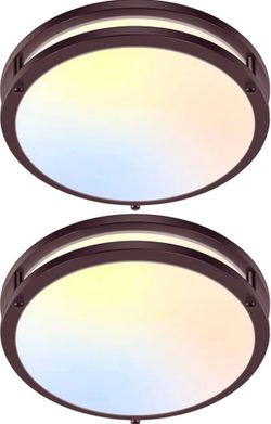 12 Inch Flush Mount Light Fixtures, 36W 3600lm Super Bright LED !!Oil-Rubbed Bronze !!