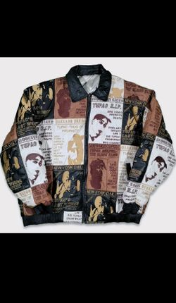 Tupac Shakur Patchwork Leather Jacket