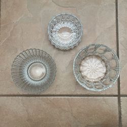 Assorted Vintage Glass Trinket Dishes 