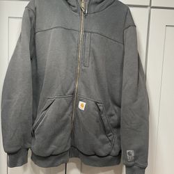 Carhartt Men's XL Rain Defender Relaxed Fit Midweight QuiltLined Zip Up