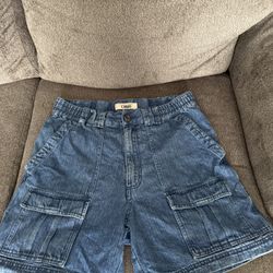 Roundtree & Yorke Men's Blue Cargo Shorts