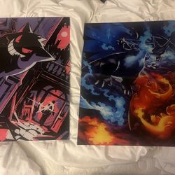 Acrylic Pokemon Paintings