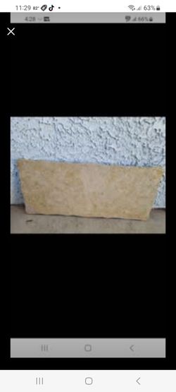 beautiful marble countertop? 40" long 18" wide and 3/4" thick wavy edges