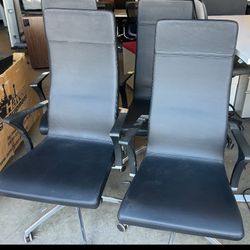 David Edward  Executive High back Aspen LEATHER Conference Table Office Chairs 