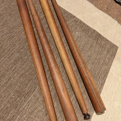 Vintage Mid-Century Table Legs Rosewood Or Walnut MCM Tapered Leg Set Good Shape 