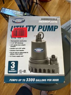 Submersible utility pump 1/2 hp