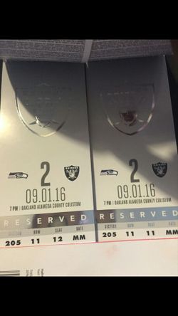 Raiders tickets