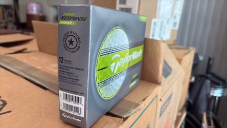 TaylorMade Tour Response Stripe Golf Balls - 1 Dozen 3-Piece Urethane (New / Factory Sealed)