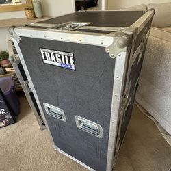 Two Live Audio Crates W/mixers (Mackie 1402 VLZ Pro/Mackie 1604 VLZ Pro)