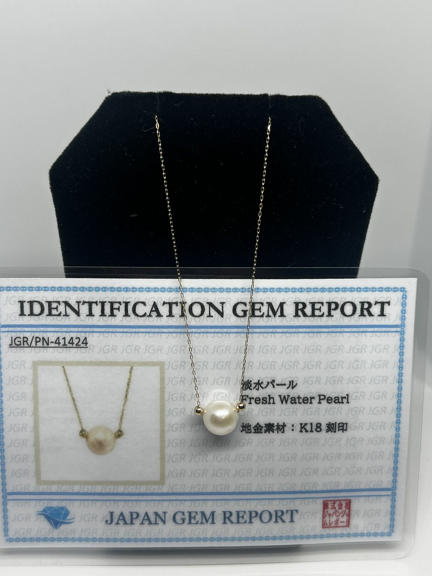 Fresh Water Pearl In Japan K18 Chain