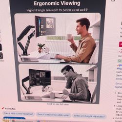 Huanuo Dual Monitor Stand Used