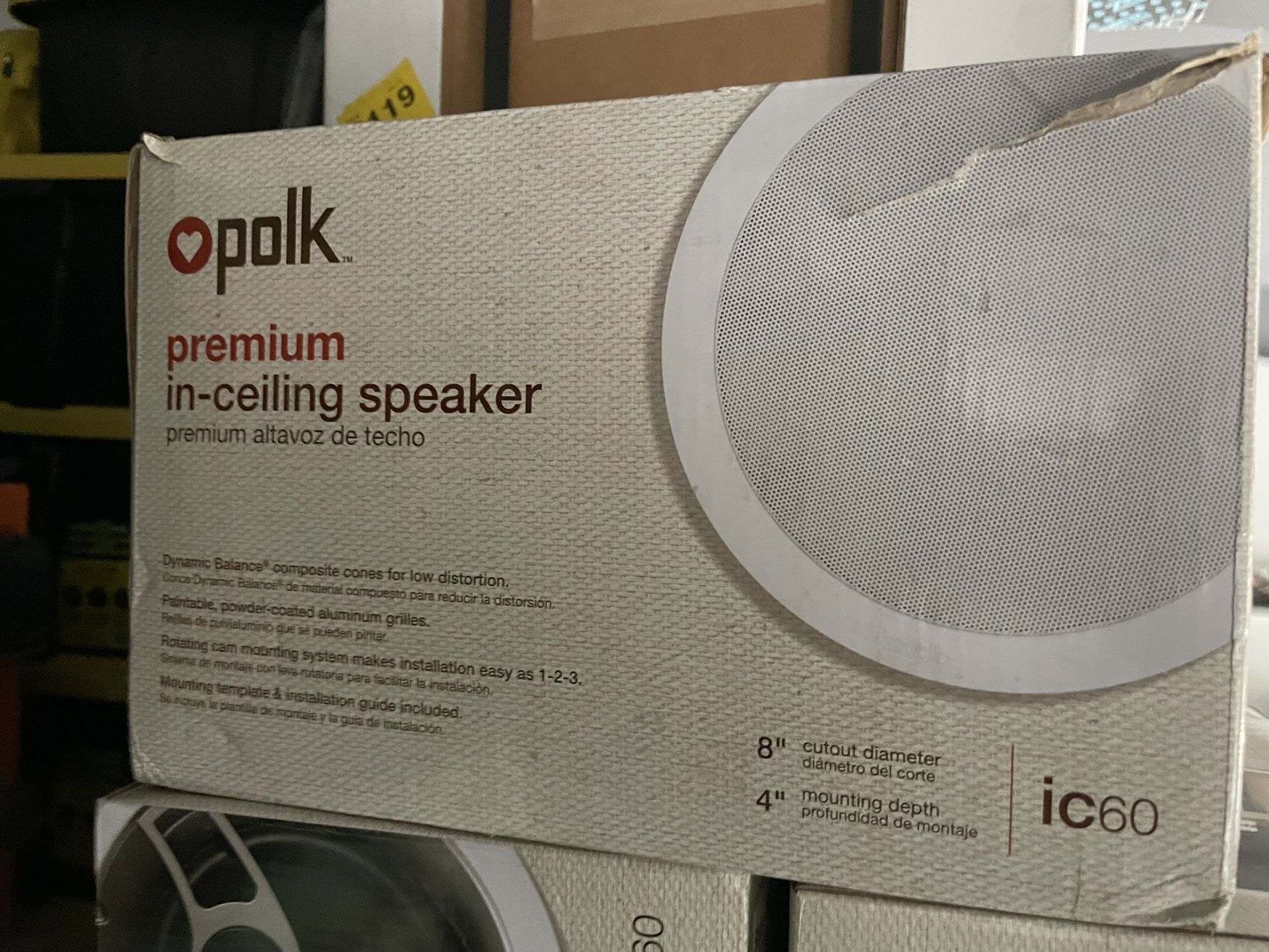 Polk Audio Inwall Speakers 2 Boxes Available