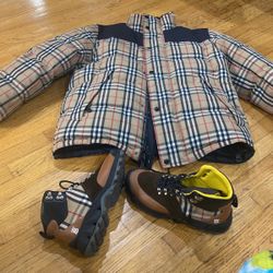 Men Designer Coat/Boots 