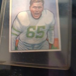 1950 Cliff Patton Football Card 