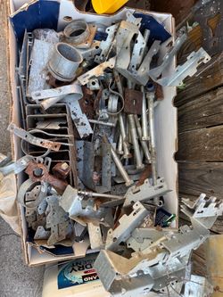Simpson hangers, ties, variety of bolts