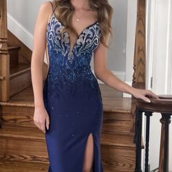 Blue Prom Dress Size 0 Amarra