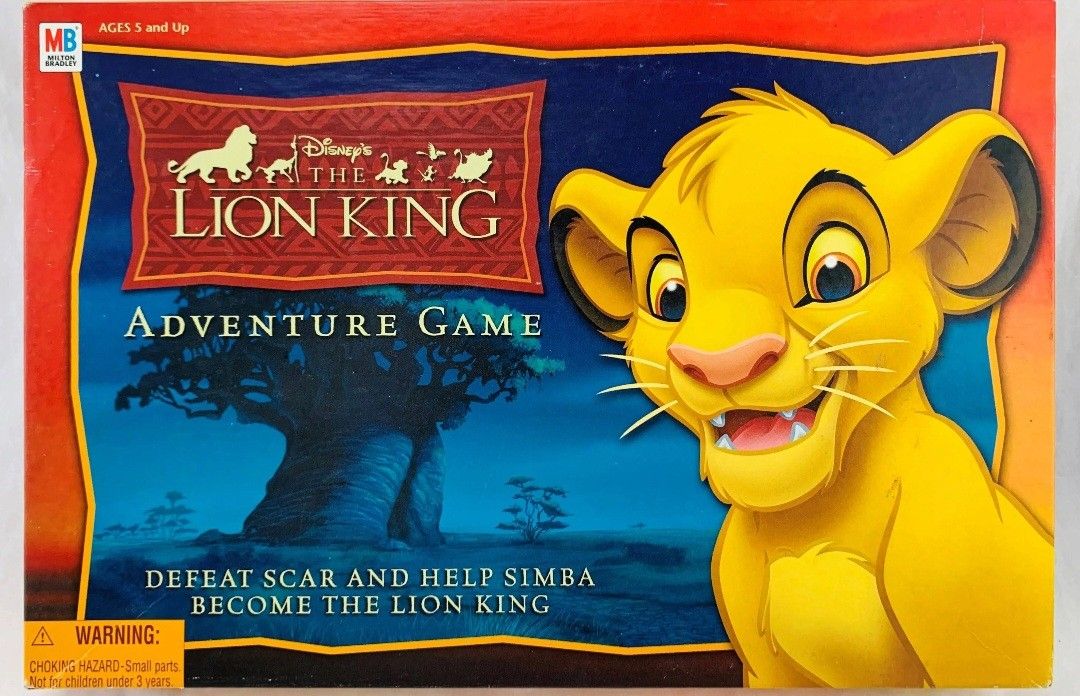 Brand New Sealed 2003 Disney's THE LION KING Adventure Board Game Ages 5 And Up.
This 2003 Milton Bradley board game "Disney's The Lion King Adventure