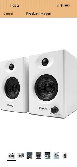 OHAYO 60W Computer Speakers for Gaming and Music, Active Bluetooth 5.3, Stereo 2.0 Speakers for Desktop PC Monitor or Laptop, Surround Sound Speaker, 