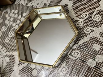 Mirror Hexagon Tray