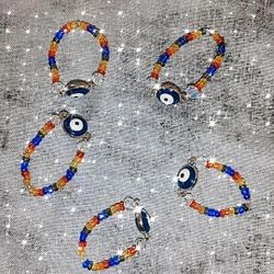 Evil Eye Chakra Rings