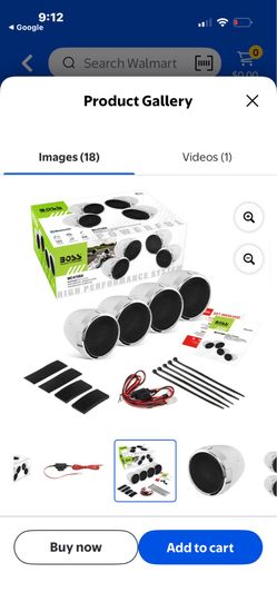 Boss audio Bluetooth  3” weatherproof for speaker system featuring built-in amplifier