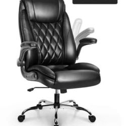 office chair PU leather 300 lb  capacity