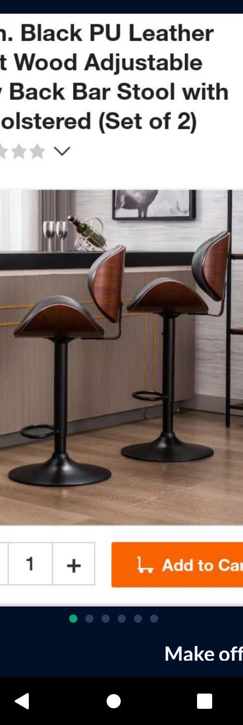 Two Pieces New Bar Heights Chairs Bar Height Stools Counter Height Chairs Counter Height Stools Bar Chairs Bar Stools Brand New π
